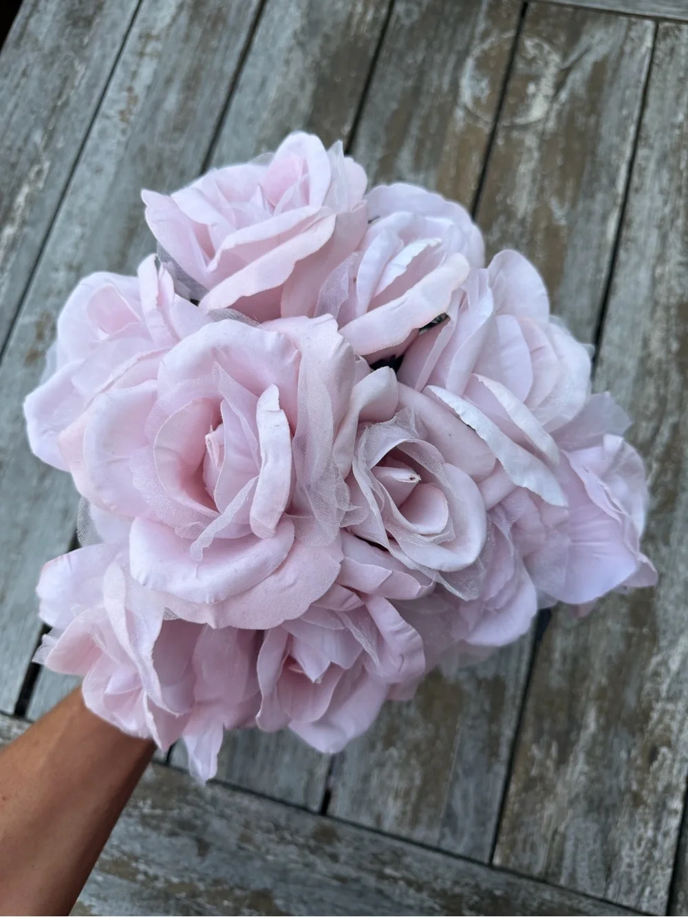 12 Light Pink Faux Rose Stems Artificial Flowers Cottagecore Wedding Decor
